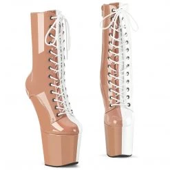 Pleaser CRAZE-1040TT Blush-White Patent/Blush-White Upcoming Styles (Preview)