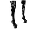 Pleaser CRAZE-3000 Black Stretch Patent/Black