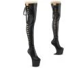 Pleaser Upcoming Styles (Preview) CRAZE-3050 Black Stretch Faux Leather/Black Matte