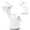 Pleaser CRAZE-809 White Patent/White Upcoming Styles (Preview)