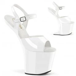 Pleaser CRAZE-809 White Patent/White Upcoming Styles (Preview)