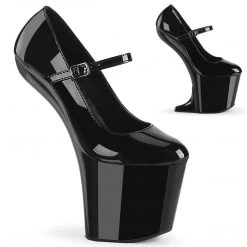 Pleaser CRAZE-880 Black Patent/Black Upcoming Styles (Preview)