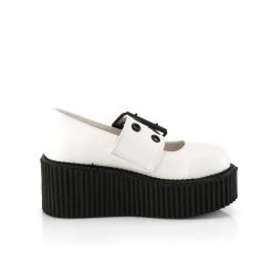 Demonia CREEPER-230 White Vegan Leather New Arrivals