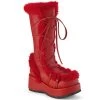 Demonia CUBBY-311 Red Vegan Leather