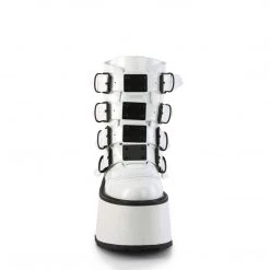 Demonia DAMNED-105 White Holo Patent New Arrivals