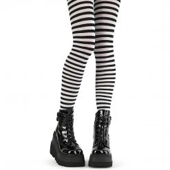 Demonia DH-440 Striped Tights Pantyhose