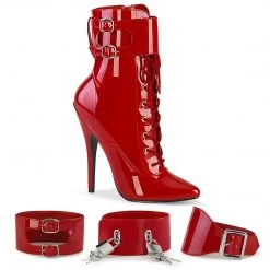 Devious Pride Collection (Transgender/Drag/Plus) DOMINA-1023 Red Patent