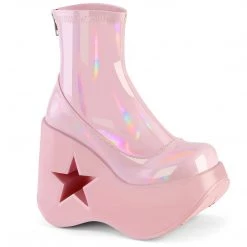 Demonia New Arrivals DYNAMITE-100 Baby Pink Stretch Holo