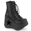 Demonia New Arrivals DYNAMITE-106 Black Vegan Leather