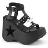 Demonia DYNAMITE-12 Black Vegan Leather