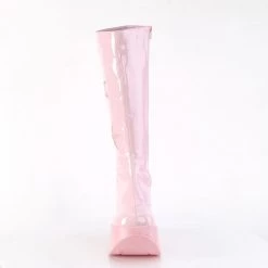 Demonia DYNAMITE-218 Baby Pink Patent-Baby Pink Multi Gliter