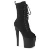 Pleaser ENCHANT-1041FS Black Faux Suede/Black Matte