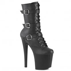 Pleaser Upcoming Styles (Preview) ENCHANT-1043 Black Faux Leather/Black Matte
