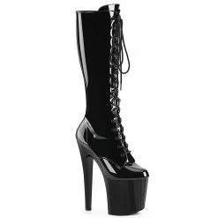 Pleaser ENCHANT-2023 Black Stretch Patent/Black Upcoming Styles (Preview)