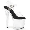 Pleaser ENCHANT-708 Clear -Black/ Clear