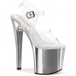 Pleaser ENCHANT-708 Clear /Silver Chrome