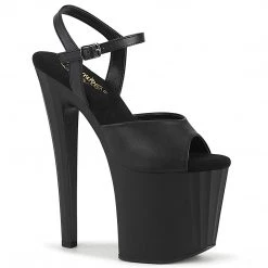 Pleaser Upcoming Styles (Preview) ENCHANT-709 Black Faux Leather/Black Matte