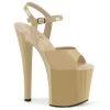 Pleaser ENCHANT-709 Cream Patent/Cream