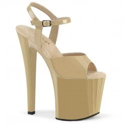 Pleaser ENCHANT-709 Cream Patent/Cream