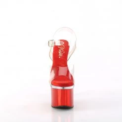 Pleaser ESTEEM-708 Clear / Clear -Red Chrome Upcoming Styles (Preview)