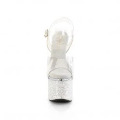 Pleaser ESTEEM-708LG Clear / Clear -White Multi Glitter Upcoming Styles (Preview)