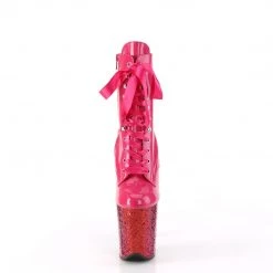 Pleaser FLAMINGO-1020HG Hot Pink Holo Patent/Rainbow Glitter Upcoming Styles (Preview)