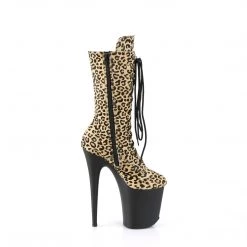 Pleaser FLAMINGO-1050LP Leopard Print Pony Hair/Black Matte New Arrivals