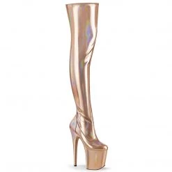 Pleaser FLAMINGO-3000HWR Rose Gold Stretch Holo/Rose Gold Holo