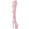 Pleaser Upcoming Styles (Preview) FLAMINGO-3028 Baby Pink Stretch Patent/Baby Pink