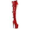 Pleaser Upcoming Styles (Preview) FLAMINGO-3028 Red Stretch Patent/Red