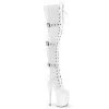 Pleaser FLAMINGO-3028 White Stretch Patent/White Upcoming Styles (Preview)