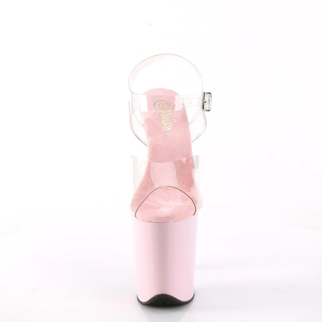 Pleaser FLAMINGO-808 Clear /Baby Pink New Arrivals 4 Pleaser FLAMINGO-808 Clear /Baby Pink New Arrivals