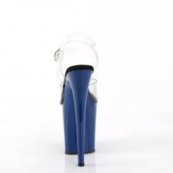 Pleaser New Arrivals FLAMINGO-808 Clear /Royal Blue