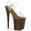 Pleaser FLAMINGO-808 Clear /Mocha New Arrivals