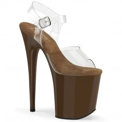 Pleaser FLAMINGO-808 Clear /Mocha New Arrivals