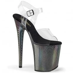 Pleaser Upcoming Styles (Preview) FLAMINGO-808HCP Clear /Black Holo