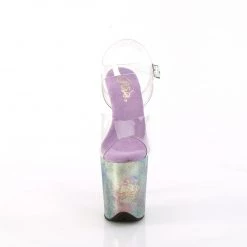 Pleaser FLAMINGO-808NEB Clear /Lavender Multi Metallic