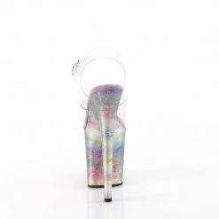 Pleaser FLAMINGO-808NEB Clear /Lavender Multi Metallic