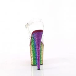 Pleaser FLAMINGO-808RBG Clear /Rainbow Glitter Upcoming Styles (Preview)