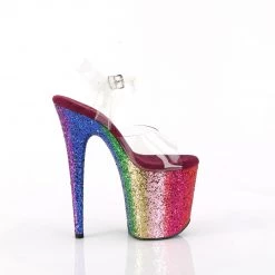 Pleaser FLAMINGO-808RBG Clear /Rainbow Glitter Upcoming Styles (Preview)