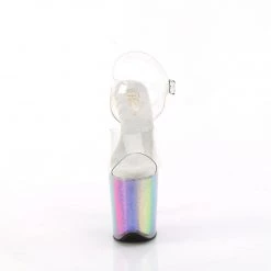 Pleaser FLAMINGO-808RG-01 Clear /Rainbow Glitter