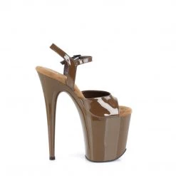 Pleaser New Arrivals FLAMINGO-809 Mocha Patent/Mocha