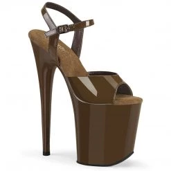 Pleaser New Arrivals FLAMINGO-809 Mocha Patent/Mocha