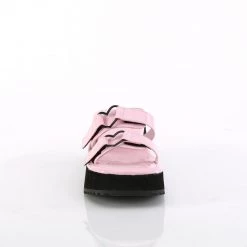 Demonia New Arrivals FLIP-12 Baby Pink Holo Patent