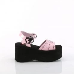 Demonia FUNN-10 Baby Pink Holo Patent New Arrivals