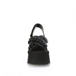 Demonia New Arrivals FUNN-12 Black Vegan Leather