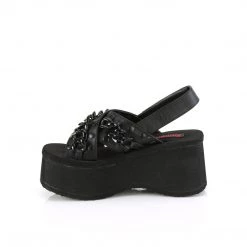 Demonia New Arrivals FUNN-12 Black Vegan Leather 9 Demonia New Arrivals FUNN-12 Black Vegan Leather