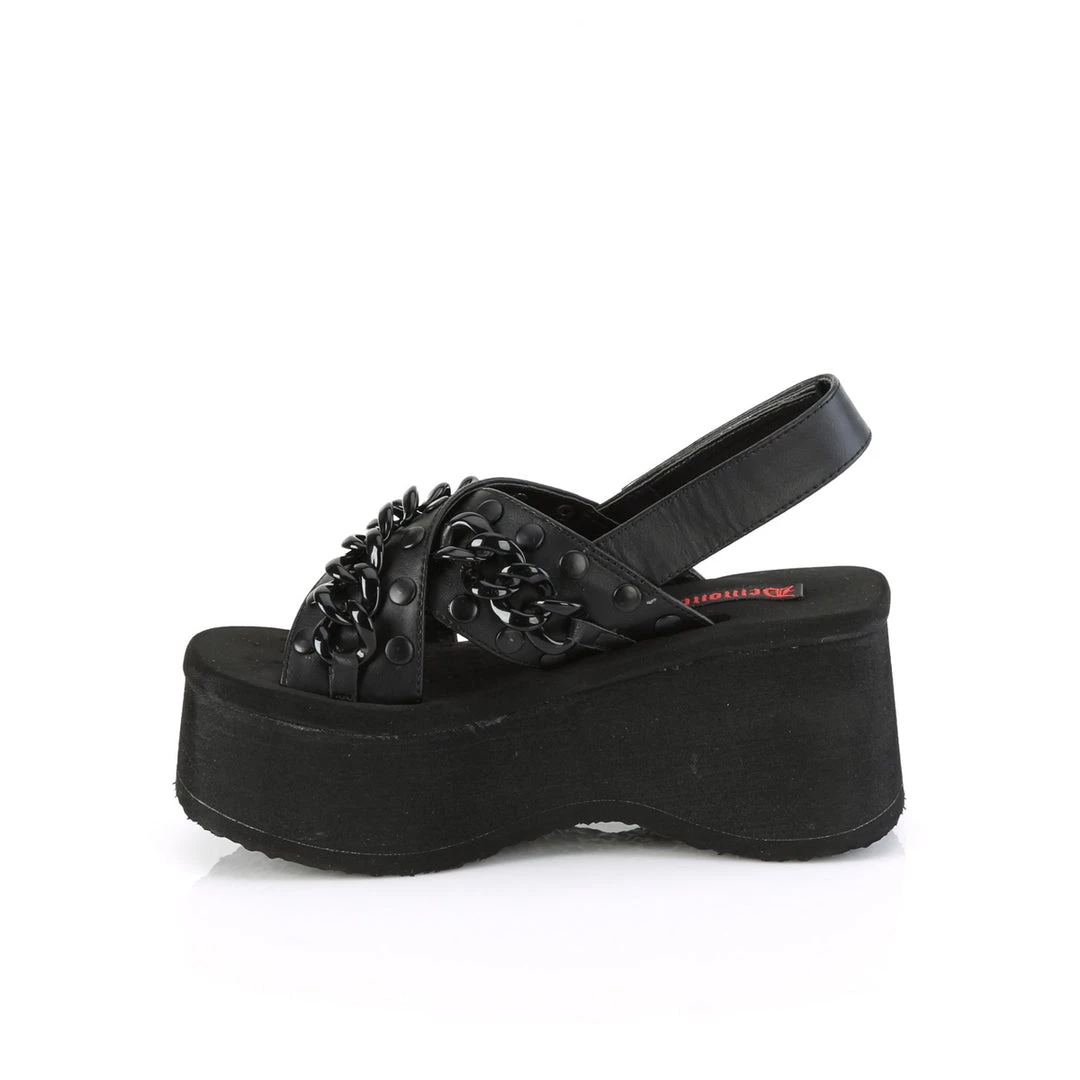 Demonia New Arrivals FUNN-12 Black Vegan Leather 5 Demonia New Arrivals FUNN-12 Black Vegan Leather