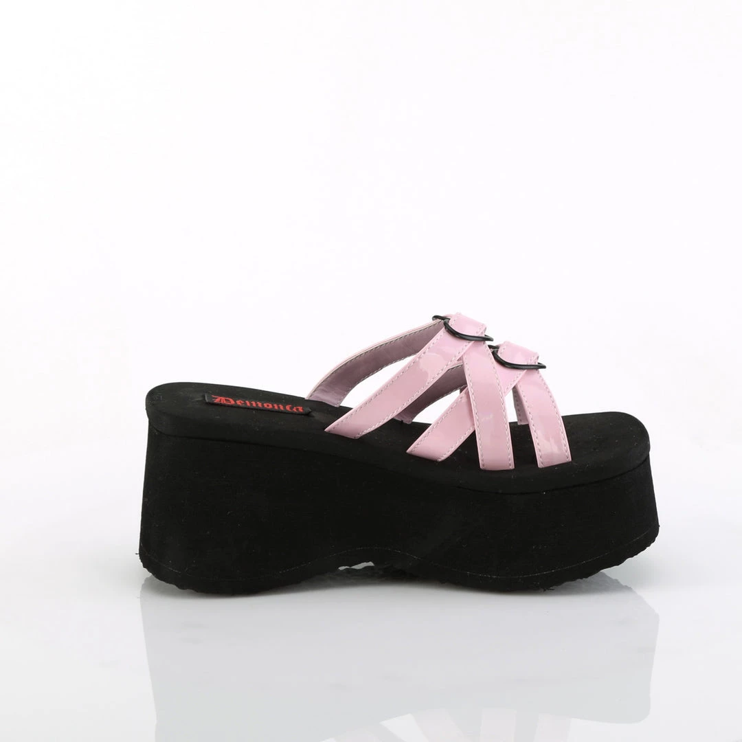 Demonia FUNN-15 Baby Pink Holo Patent New Arrivals 7 Demonia FUNN-15 Baby Pink Holo Patent New Arrivals