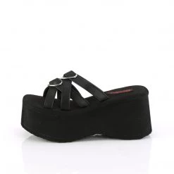Demonia New Arrivals FUNN-15 Black Vegan Leather